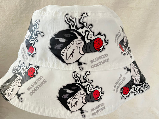 reversible white smokey XL bucket hat
