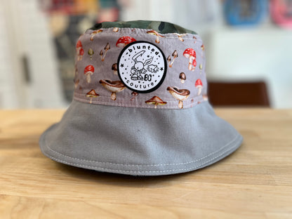 reversible blue camo bucket hat
