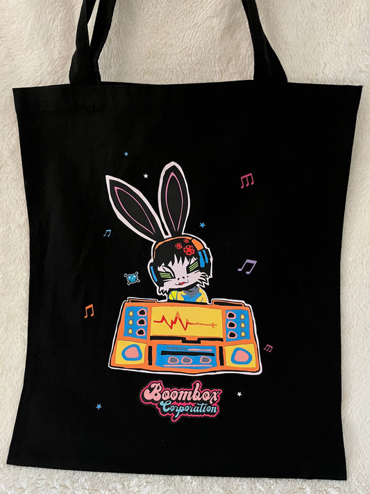 cartoon tote dj rabbit