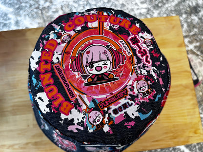 reversible wild pink bucket hat
