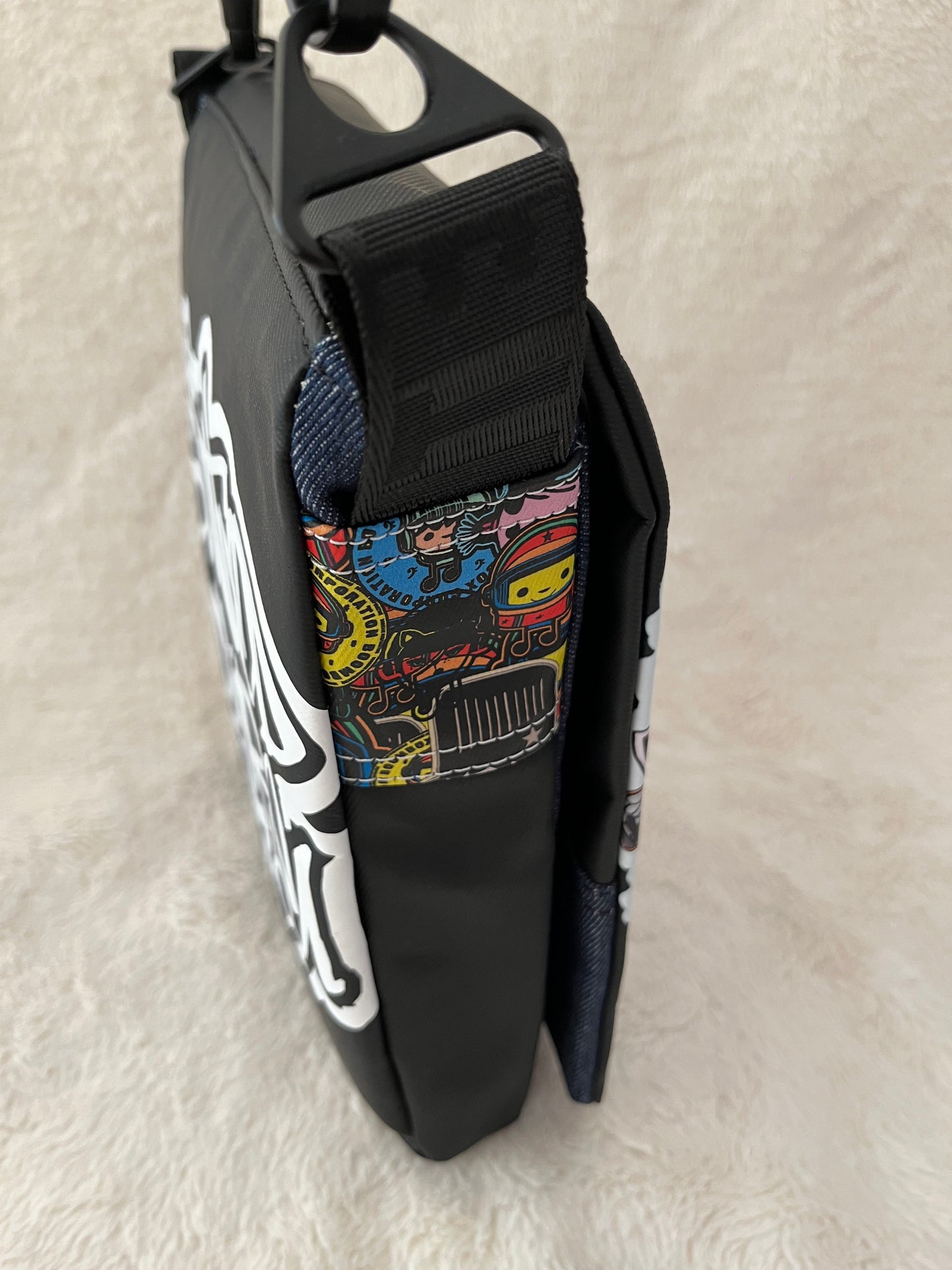 Music notes group one off medium couture bag