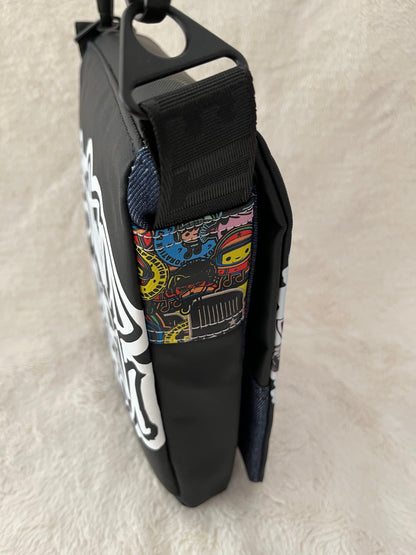 Music notes group one off medium couture bag