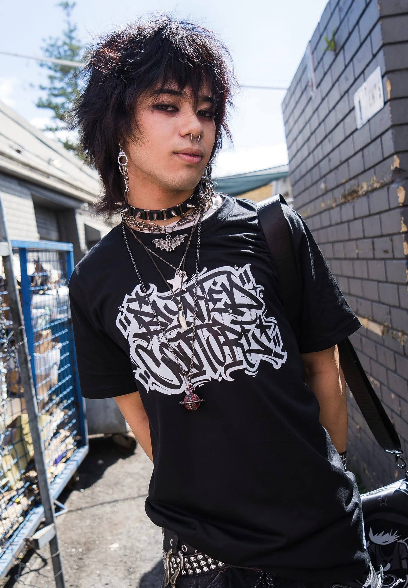 blunted broke graffiti tshirt