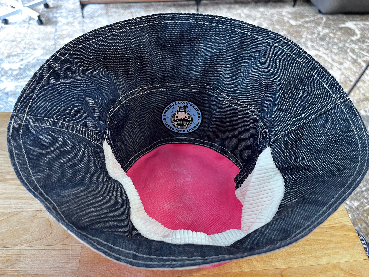 reversible bears bucket hat