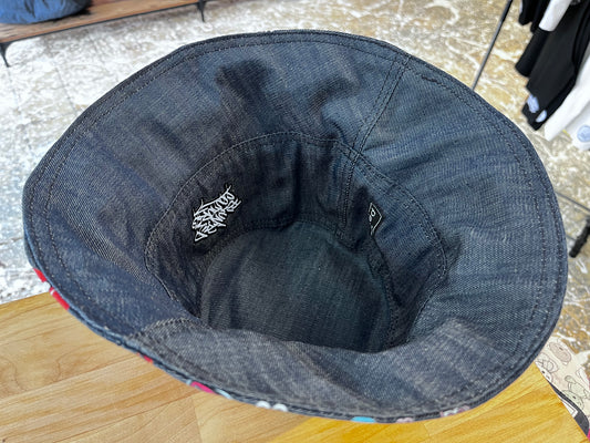 reversible wild pink bucket hat