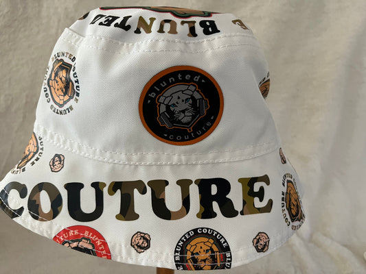 reversible white junglist XL bucket hat