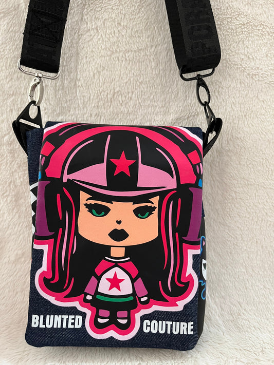 maddie and bunny dj small couture bag, one off