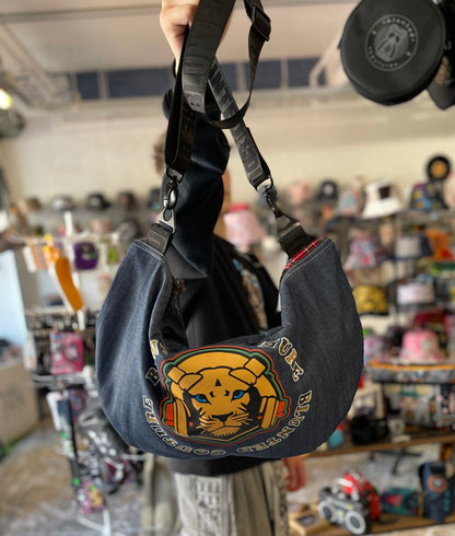 blunted couture fully lined slouch bag lion