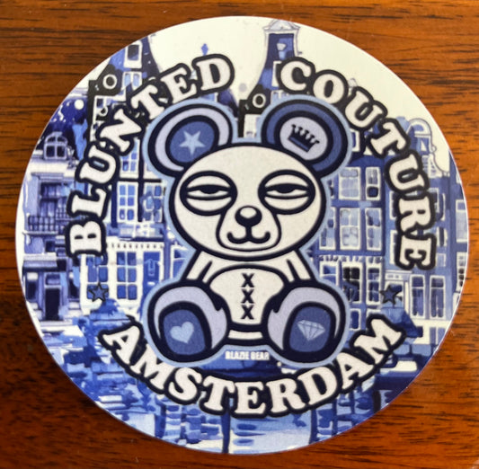 Amsterdam outdoor sticker blazie bear delft blue
