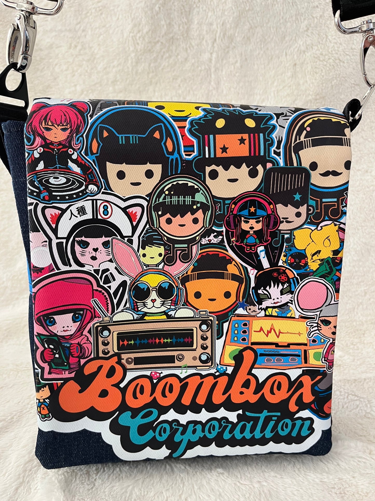 boombox notes one off medium couture bag