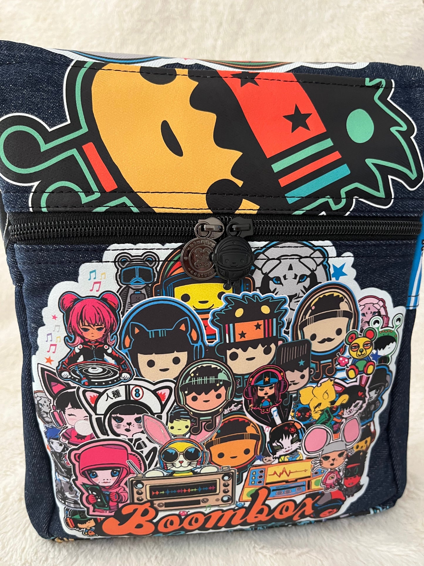 boombox notes one off medium couture bag