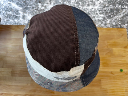 reversible tartan Mixie with cord bucket hat