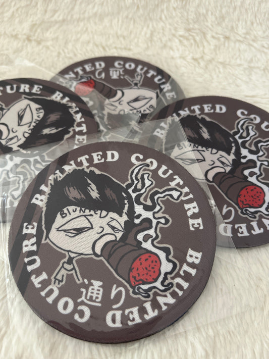 coasters set of 4 smokey