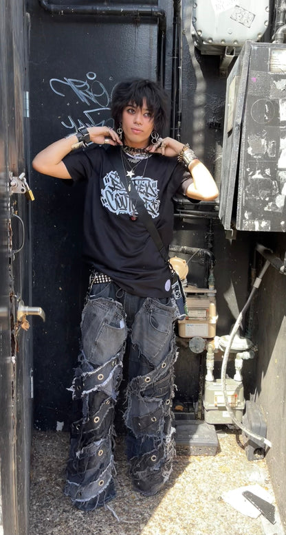 blunted broke graffiti tshirt