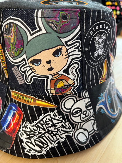 reversible blunted x gunoven 10th birthday bucket hat 62cm