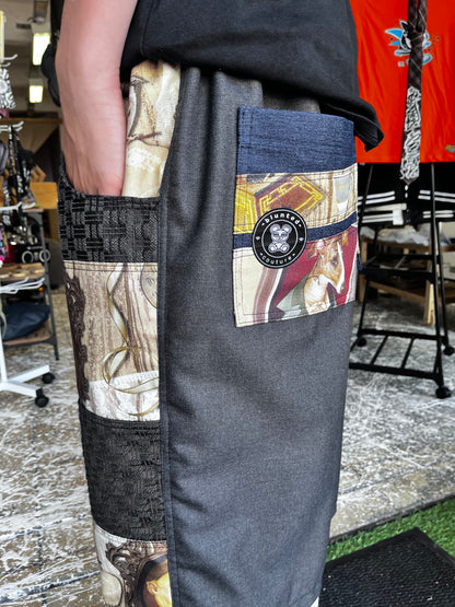 denim shorts fancy dog XL
