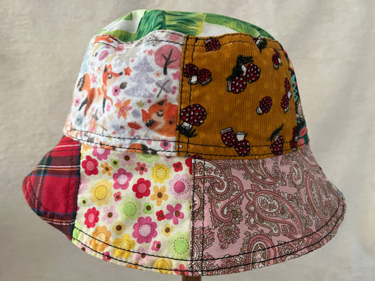 mixie hat #6 fully reversible bucket hat