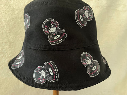 hard style dj reversible bucket hat