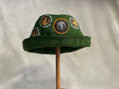 reversible lion green bucket hat