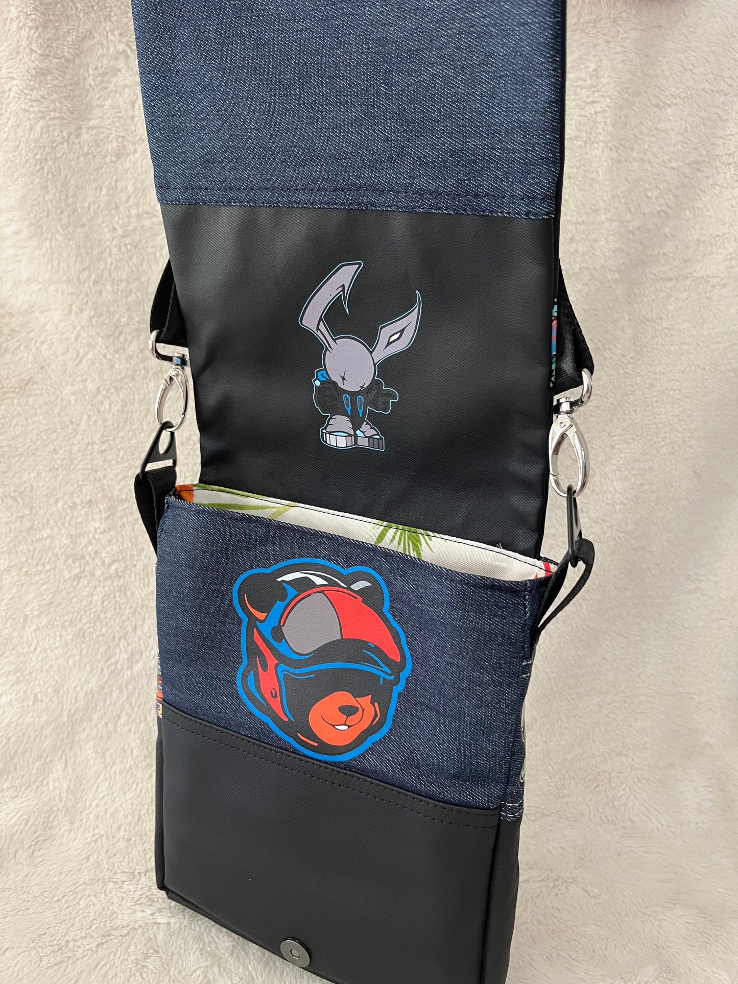 Black boombox one off medium couture bag
