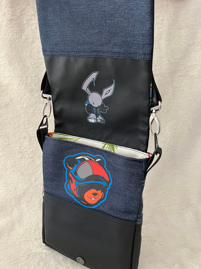 Black boombox one off medium couture bag