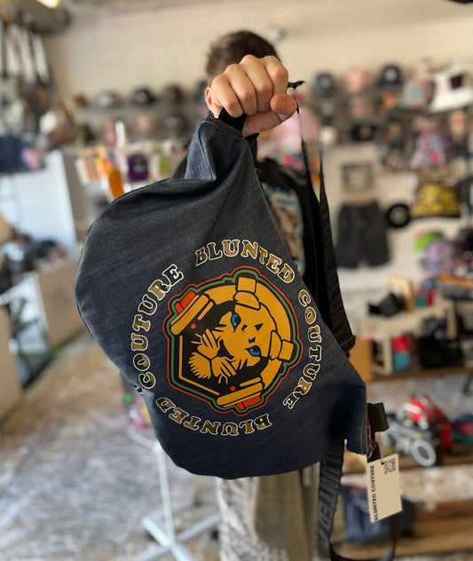 blunted couture fully lined slouch bag lion