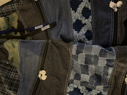 zips denim shorts S