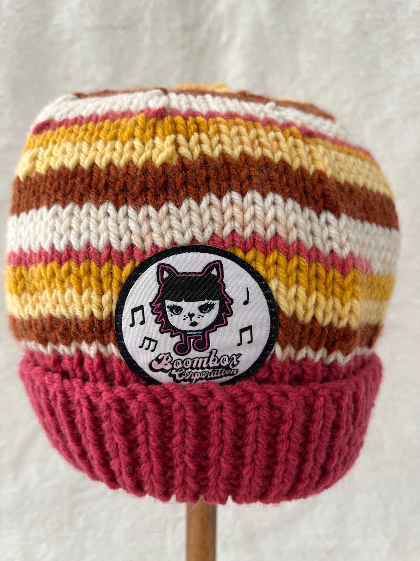 beanies hand knitted by nanna