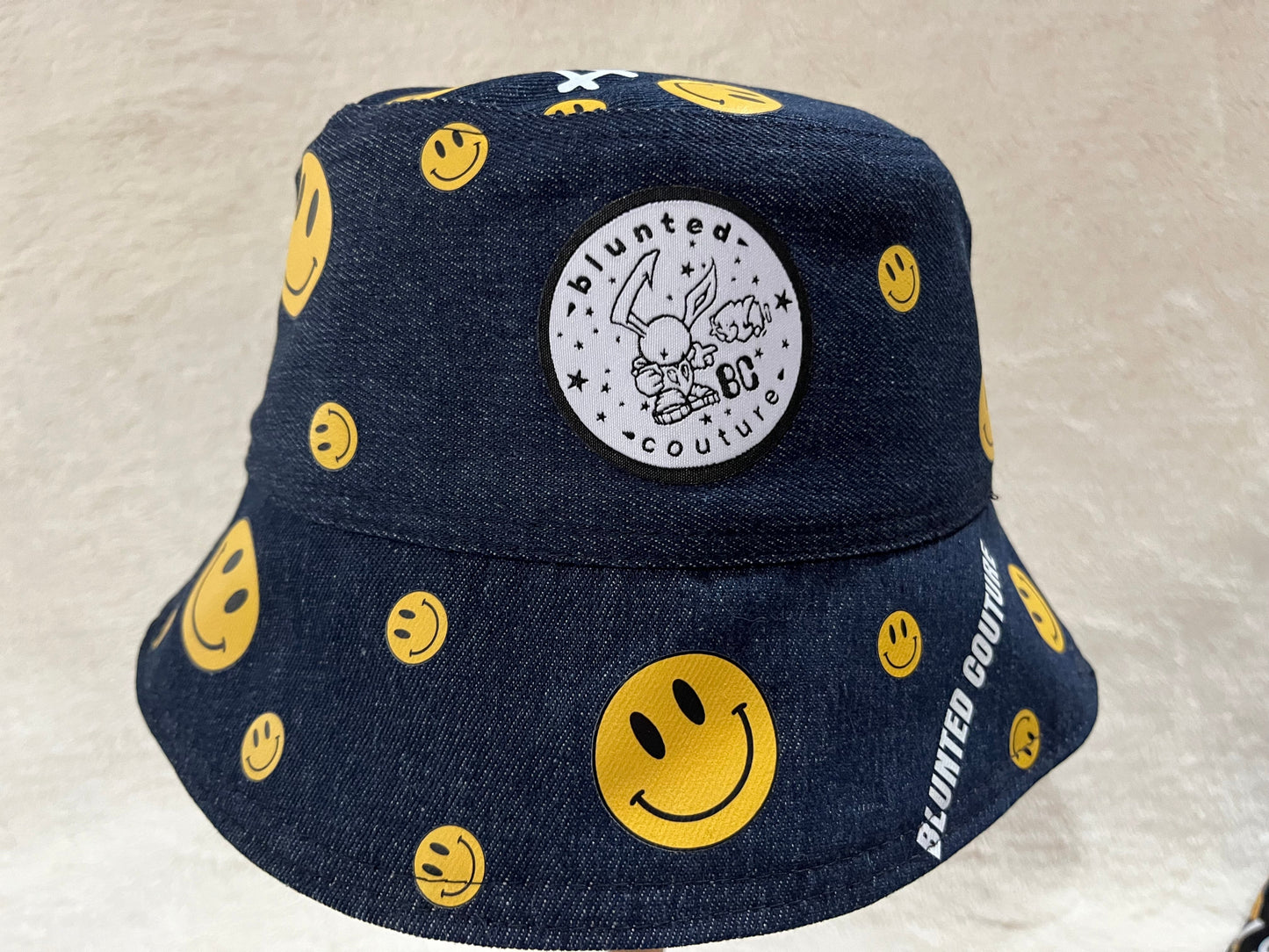 smiley bucket hat