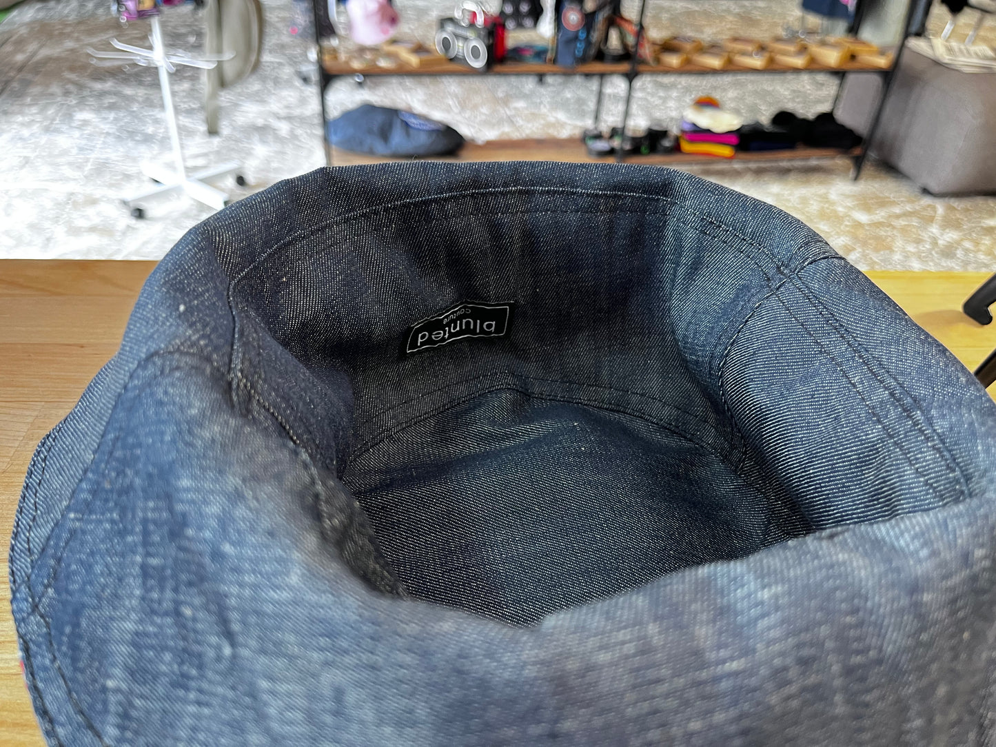 reversible leadlight bucket hat