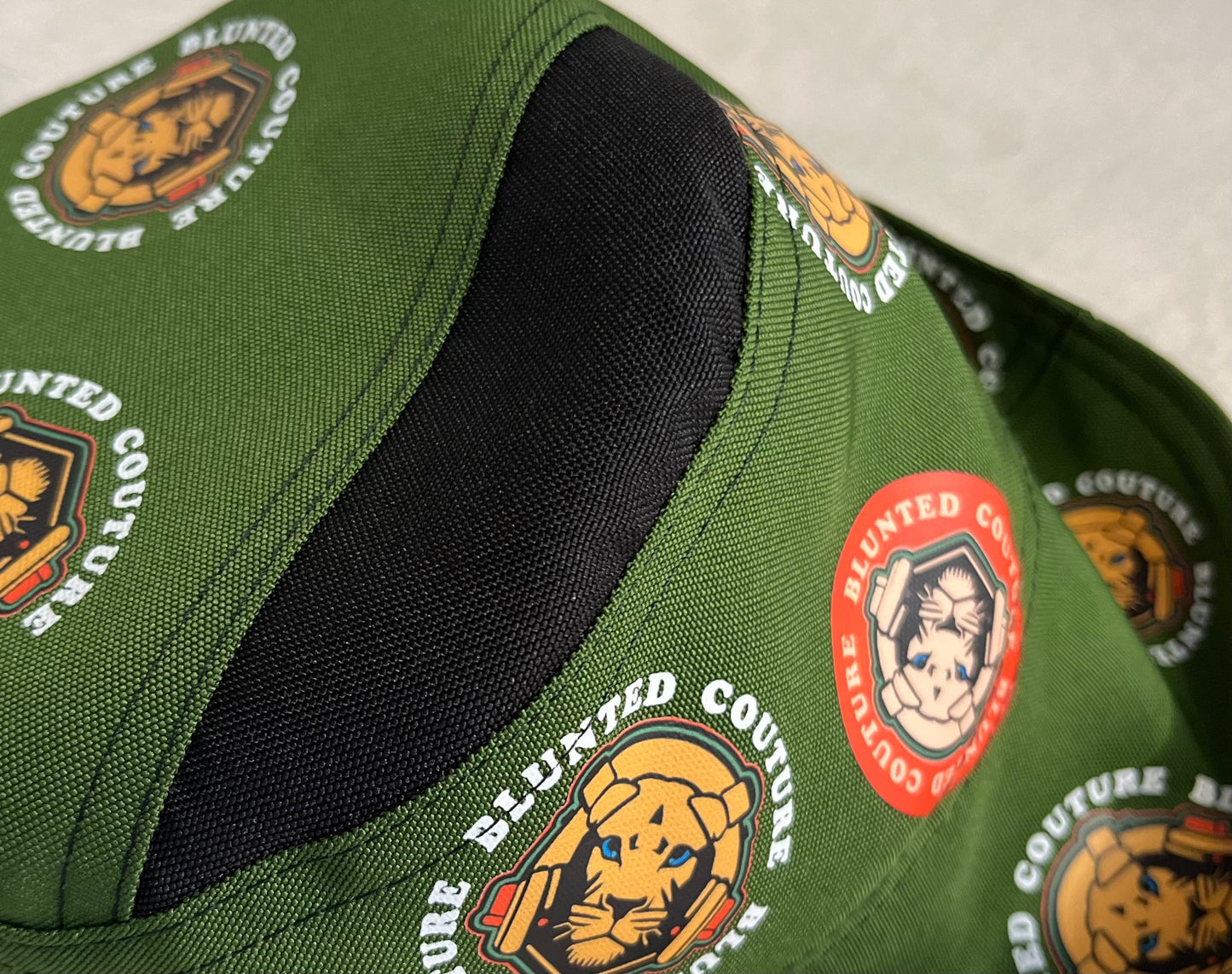 reversible lion green bucket hat