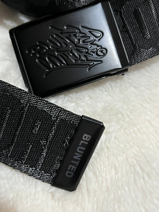blunted couture x boombox belt black