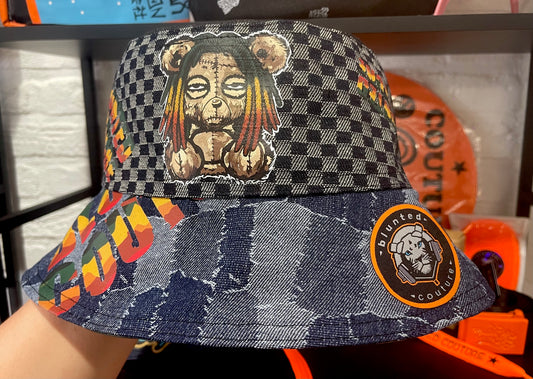 rasta blazie fully reversable bucket hat