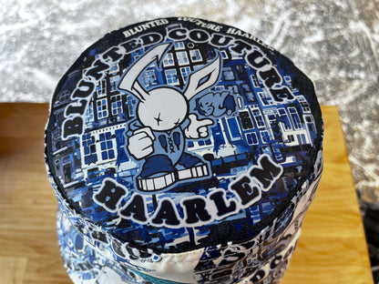 reversible delft blue on white bucket hat