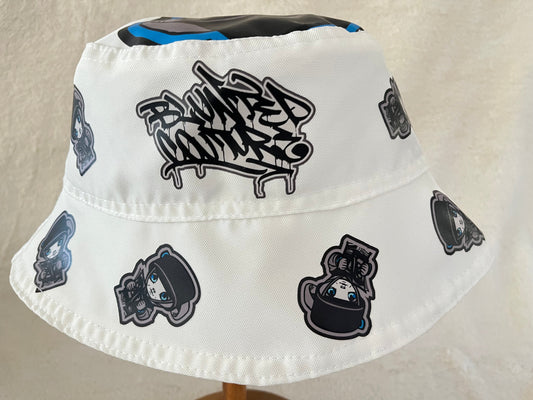 reversible white top boy XL bucket hat