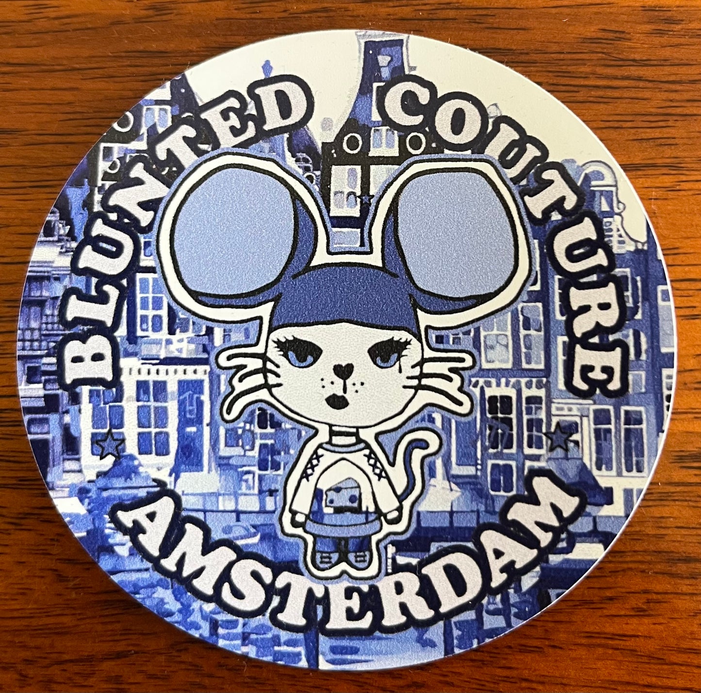 Amsterdam outdoor sticker maisie delft blue