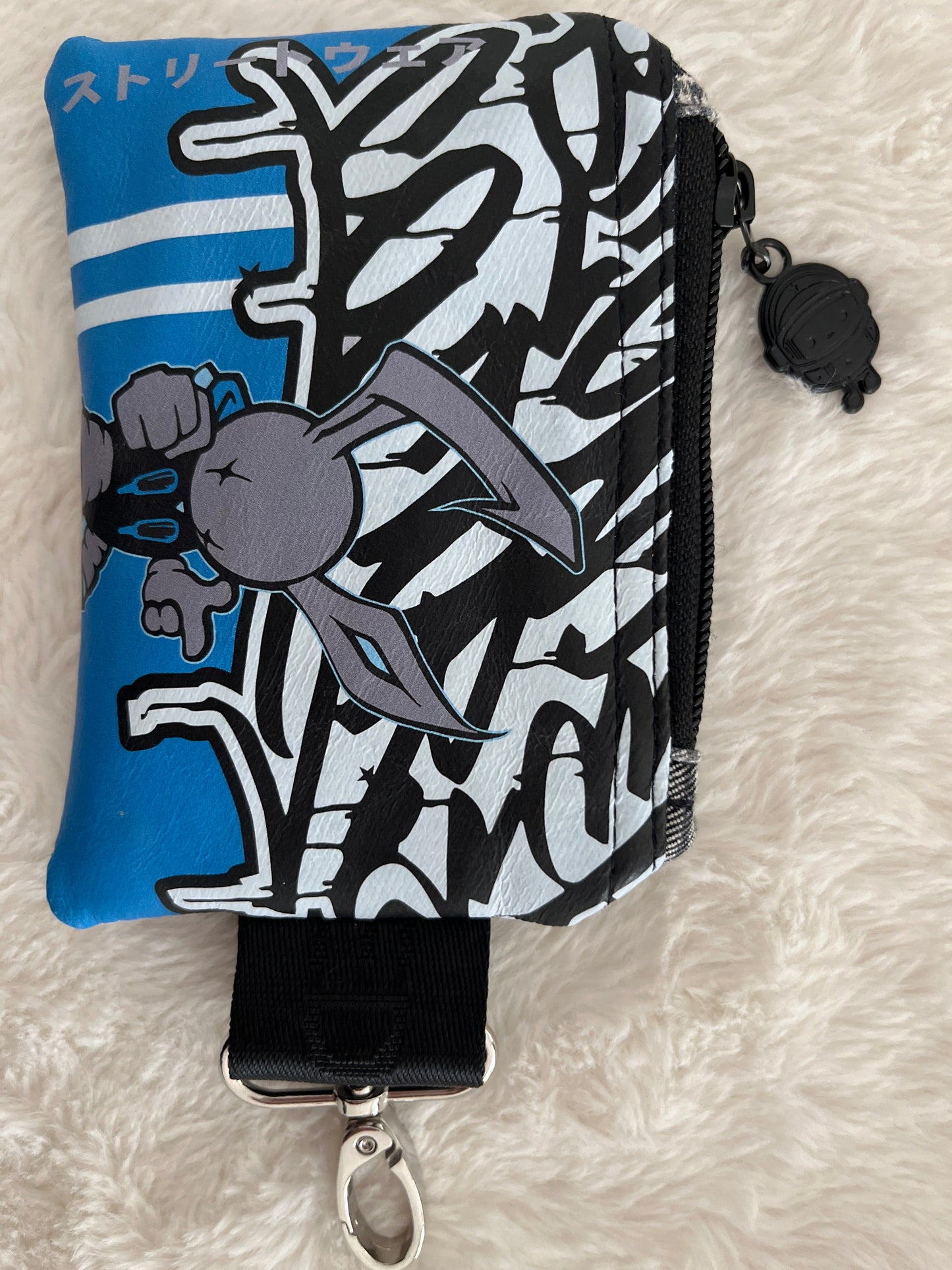 mini USB stash bag – big ups bunny blue graff