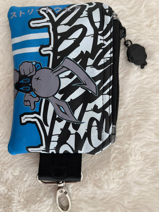 mini USB stash bag – big ups bunny blue graff