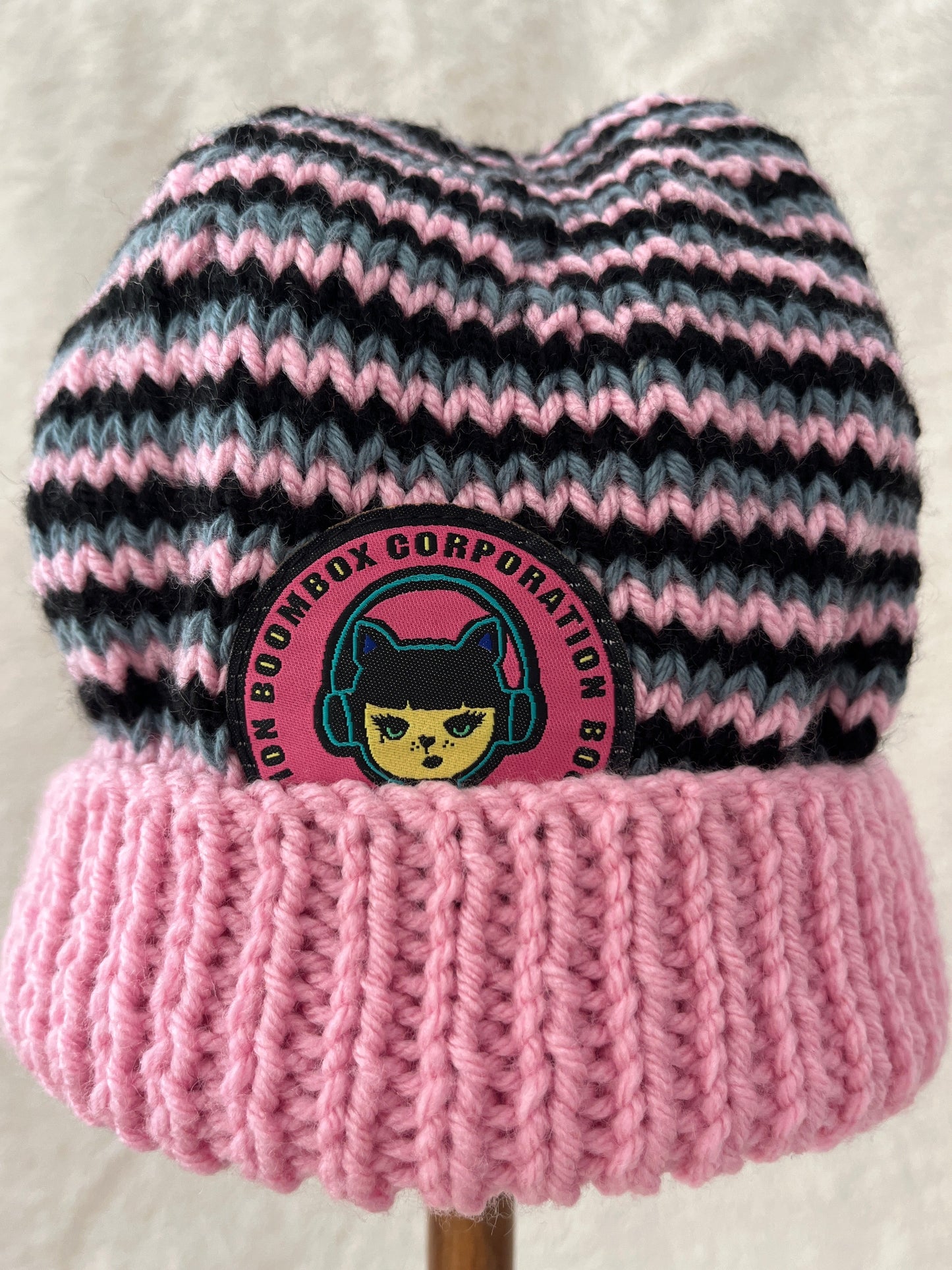beanies hand knitted by nanna
