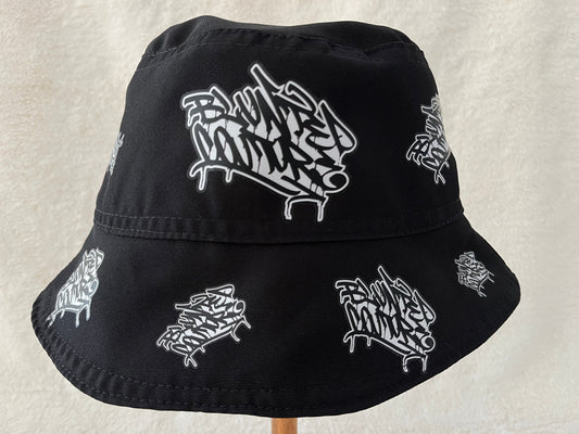 reversible skeme graffiti bucket hat