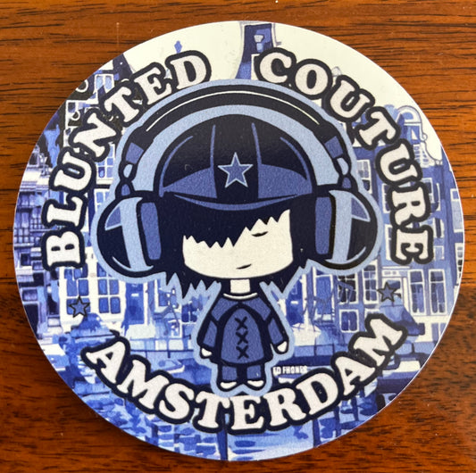 Amsterdam outdoor sticker ed fhones delft blue