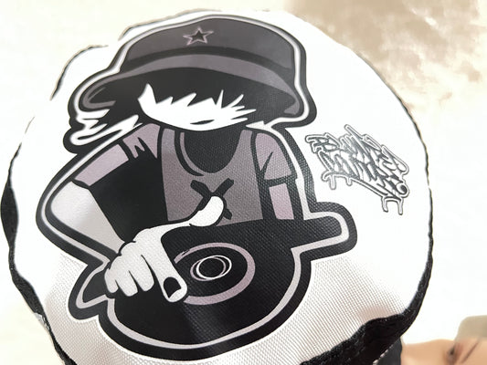 reversible vinyl dj bucket hat