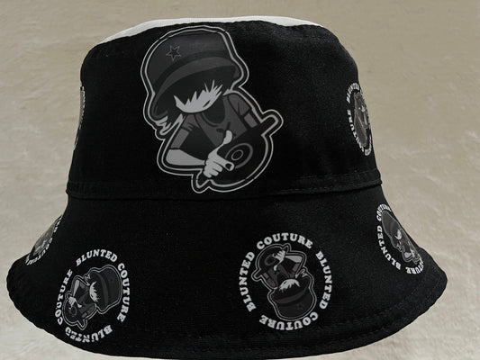 reversible vinyl dj bucket hat