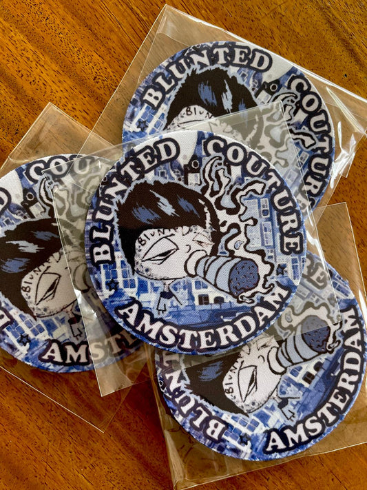 coasters set of delft blue amsterdam smokey