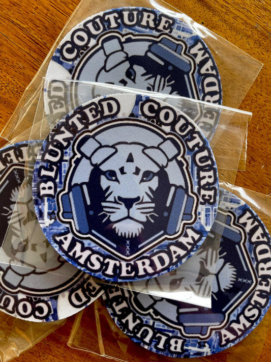 coasters set of delft blue amsterdam lion