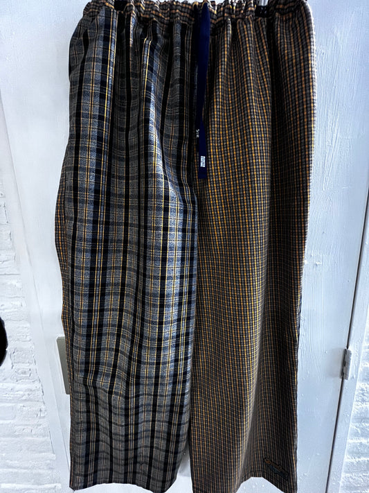 comfy pants L yellow check