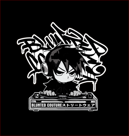 blunted dj with graff tshirt